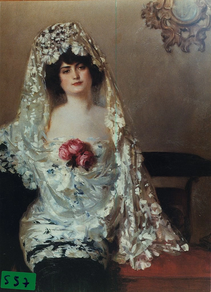 Ramon Casas - Giulia con mantello